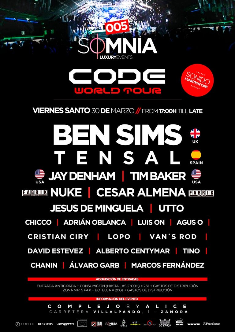 Zamora3punto0's tweet photo. El DJ londinense Ben Sims llega a Zamora con Code World Tour https://t.co/T1n7XRyO60 @ByAlice_Zamora #Techno #Code #CodeWorldTour #Zamora https://t.co/ToCohNZJNj