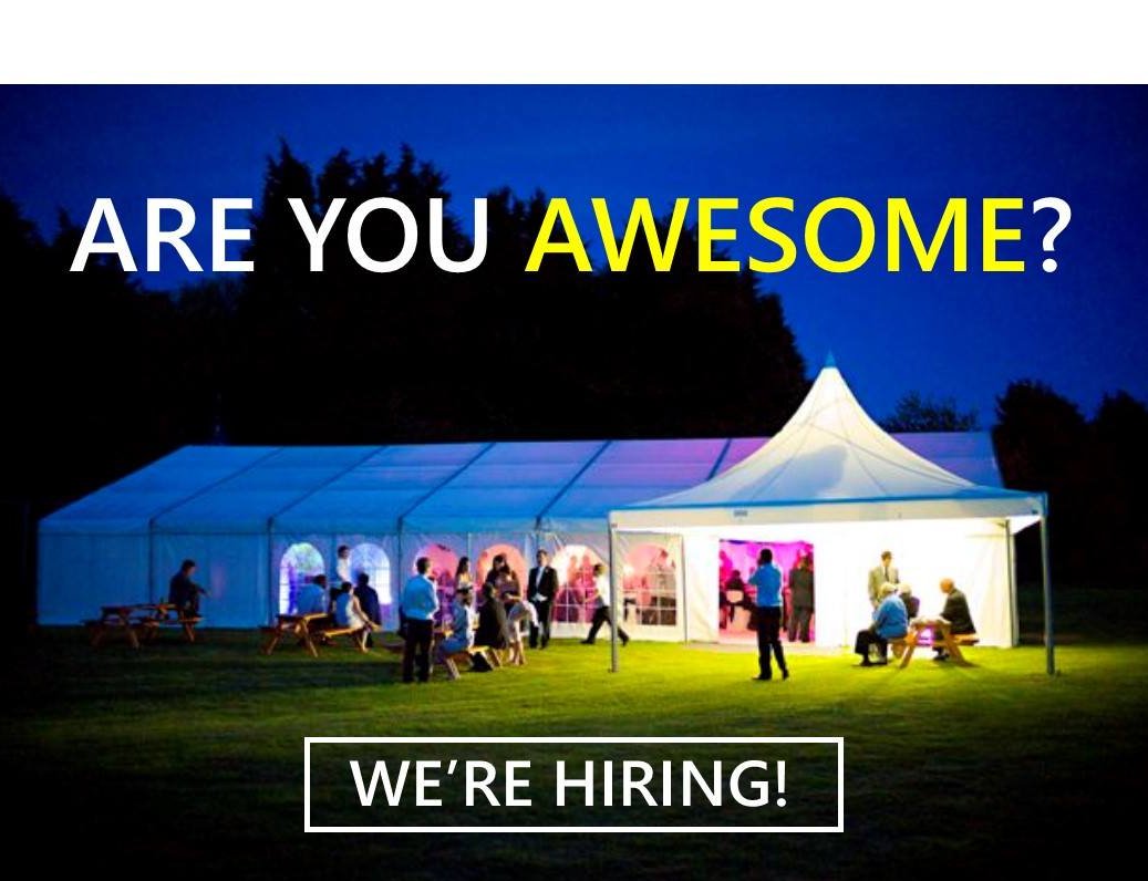 We're hiring an Assistant Foreman &amp; riggers, if you're awesome, we want you! "Don't wait for things to happen, go out and make them happen" - interested? email &amp; tell us why you're awesome info@ukeventsandtents.co.uk #hiring #Jobs