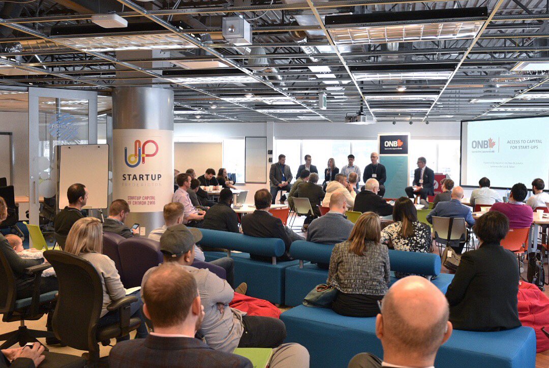 ONBCanada's tweet photo. Access to Capital for #Startups has begun at @Planethatch, as part of #ECSW2018! https://t.co/cK9m46vsOR