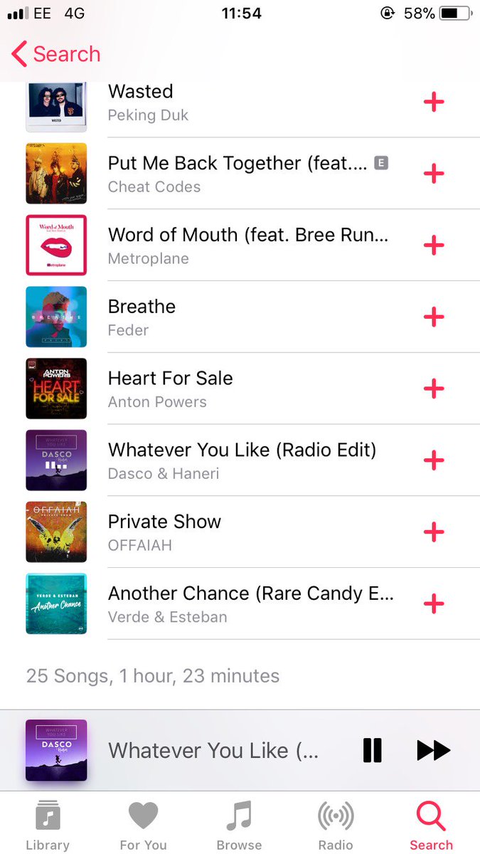 More amazing news, 'Whatever You Like' has gone onto a massive playlist on <a href="/AppleMusic/">Apple Music</a> <3
Listen right here👉🏼apple.co/2tToC5M
Thanks <a href="/RelentlessRecs/">Relentless Records</a> :-)