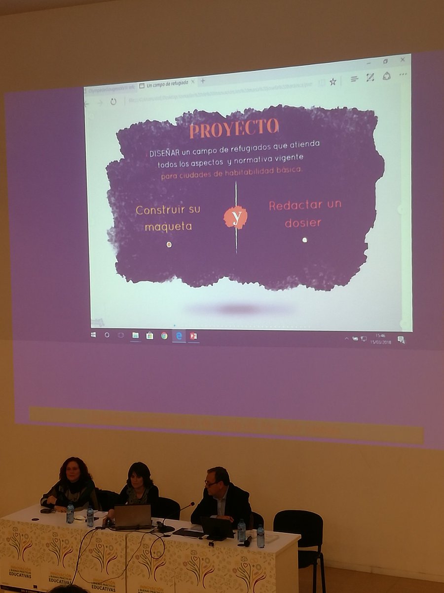 CPRNavalmoral's tweet photo. Retomamos con el 2° Premio Joaquín Sama concedido al IES María Josefa Baraínca de Valdelacalzada #Refugiados #innovaex2018 https://t.co/YIePuO9Bsa