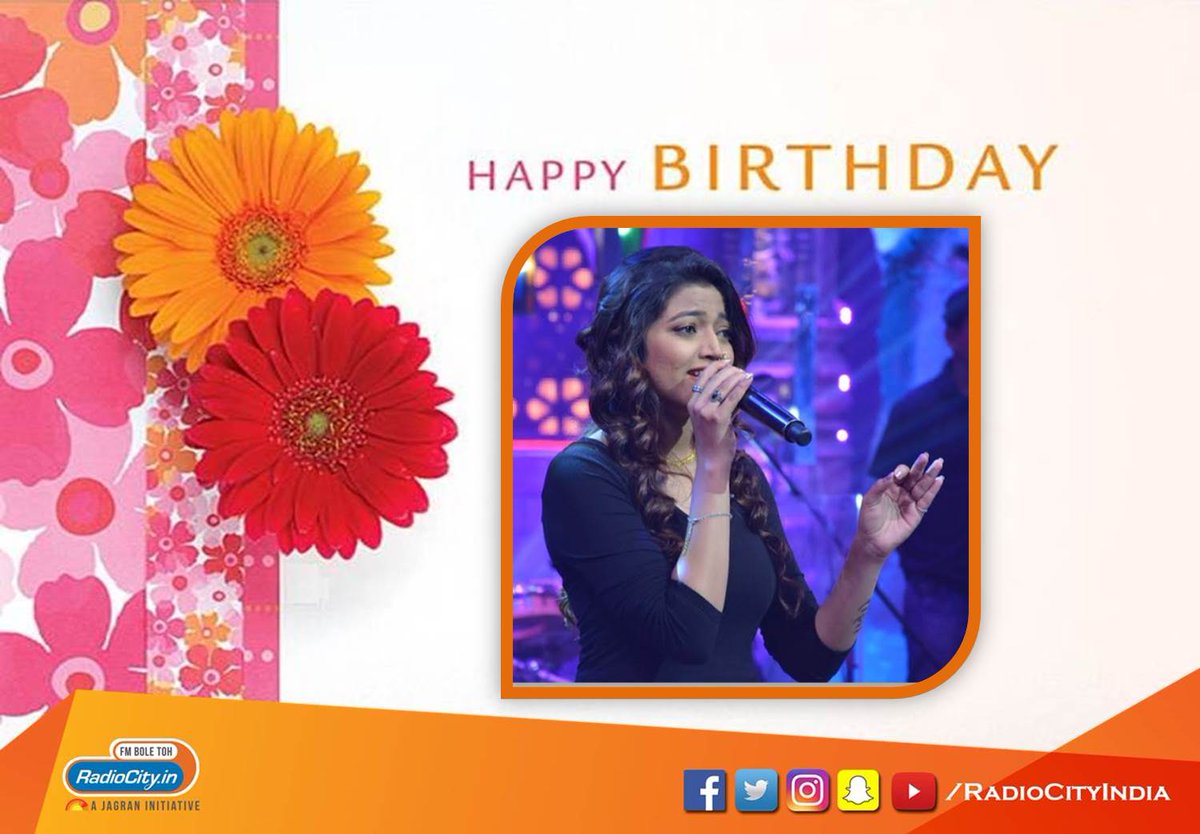 <a href="/radiocityindia/">Radio City</a> wishes a very Happy Birthday to  <a href="/JoglekarJuilee/">Juilee Joglekar</a>  ! Stay Blessed. #RadioCityPune #SuperSinger #love #happiness #RagRagMeinMusic
