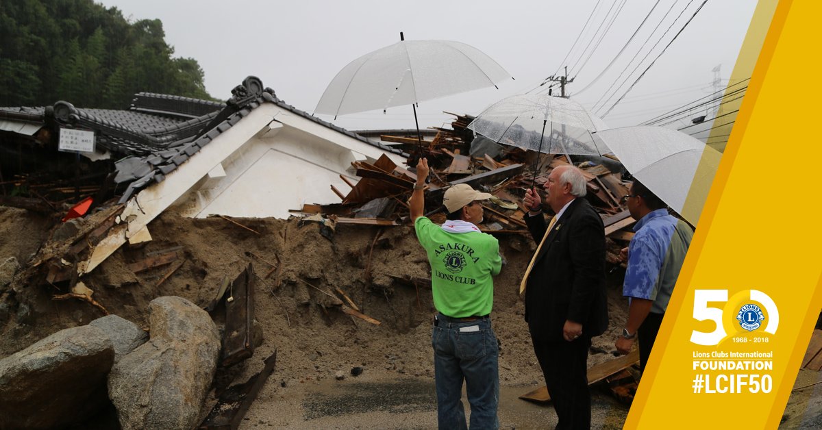 lionsclubs's tweet photo. In Japan, the efforts of over 100,000 Lions with support from LCIF provided relief after the earthquake and tsunami in 2011. Spread the word about LCIF's Disaster Relief initiatives by entering this month's contest - https://t.co/F3aEtrdIh8 #LCIF50 https://t.co/plpMhzeKMJ