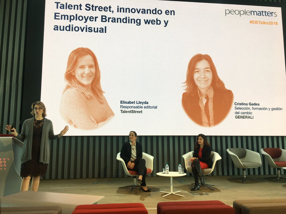 alfonsojimenezf's tweet photo. Es el turno de @TalentStreet360 y @GENERALI_es Enhorabuena por el vídeo que habéis hecho y presentado en nuestra Jornada #EBTalks2018 de @_PeopleMatters y @Cepsa_ES https://t.co/kChaqOEb1G