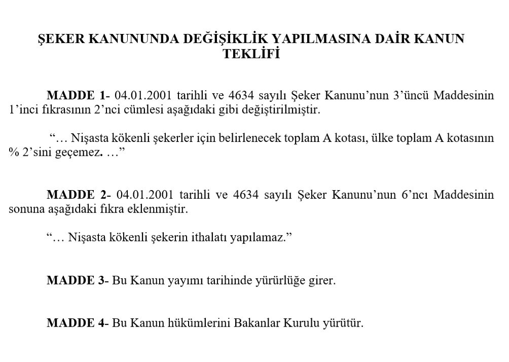 muratemir_dr's tweet photo. Ülkemizdeki 'Nişasta bazlı şeker' kotasının yüzde 2 ile sınırlanması ve ithalatının yasaklanması ile ilgili Kanun teklifim Meclis komisyonlarında...

#GoHomeCargill
#SekerFabrikalarıSatılmasın 
#SekerFabrikalarıHalkındır https://t.co/GjtVEDyGWz