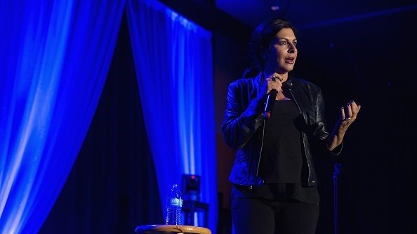 wkyc's tweet photo. Comedian Tammy Pescatelli filming Netflix special at Perry High School https://t.co/jOADwFvJmB https://t.co/5HgnnOV98f