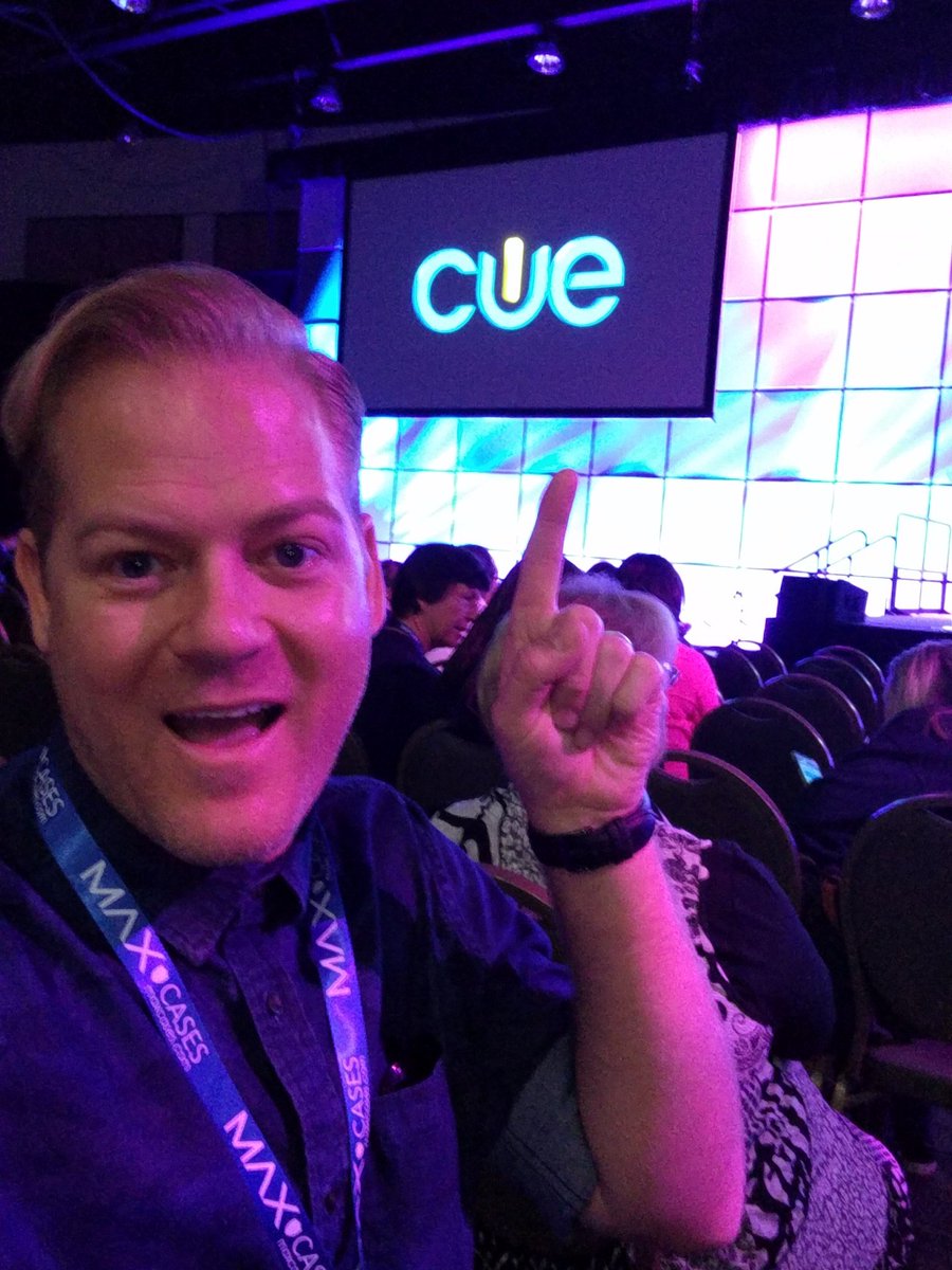 And I'm here!!!! So excited to get my learning on! #CUE18 #lifelonglearning #EdTech #NuviewRocks #teachers #Education