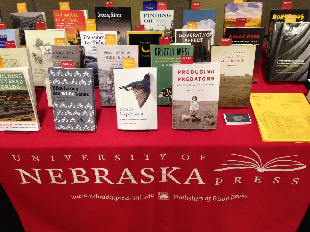 BridgetRBarry's tweet image. Stop by the @UnivNebPress table at #ASEH2018 to check out our new books!