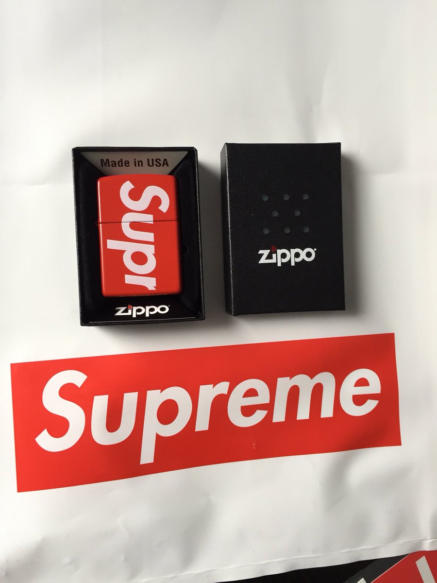 DutchStunter's tweet photo. Anyone intrested in the new Supreme Zippo? Selling this! https://t.co/6hL5IzDQGv