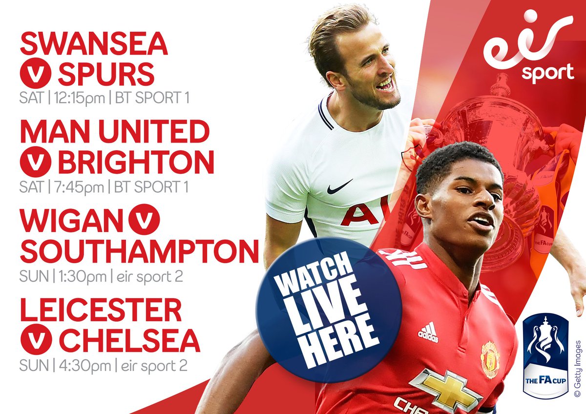 eirSportpubs's tweet photo. ☘️☘️☘️ St Patricks weekend on the eir Sport pack ☘️☘️☘️
⚽️ Premier League ✔️
⚽️ FA Cup ✔️
🏐Allianz Leagues ✔️ https://t.co/Dcr0OzLRJN