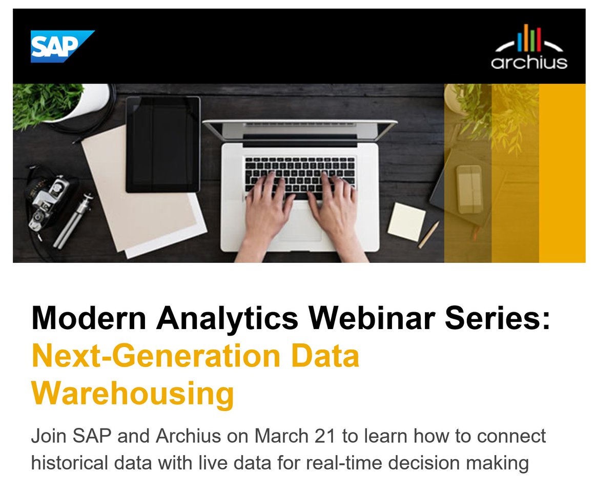 archiusBI's tweet photo. Join SAP and Archius on March 21st for a #BW4HANA webinar.  #SAPHANA @SAPAnalytics https://t.co/sgK7A3r1W4 https://t.co/9ZsjqJcmFP
