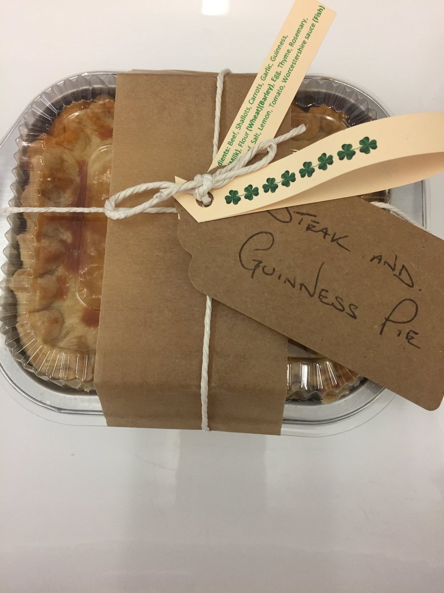 MeatNaturally's tweet image. Get your orders in for a Steak &amp;amp; Guinness pie on St Patrick’s day.