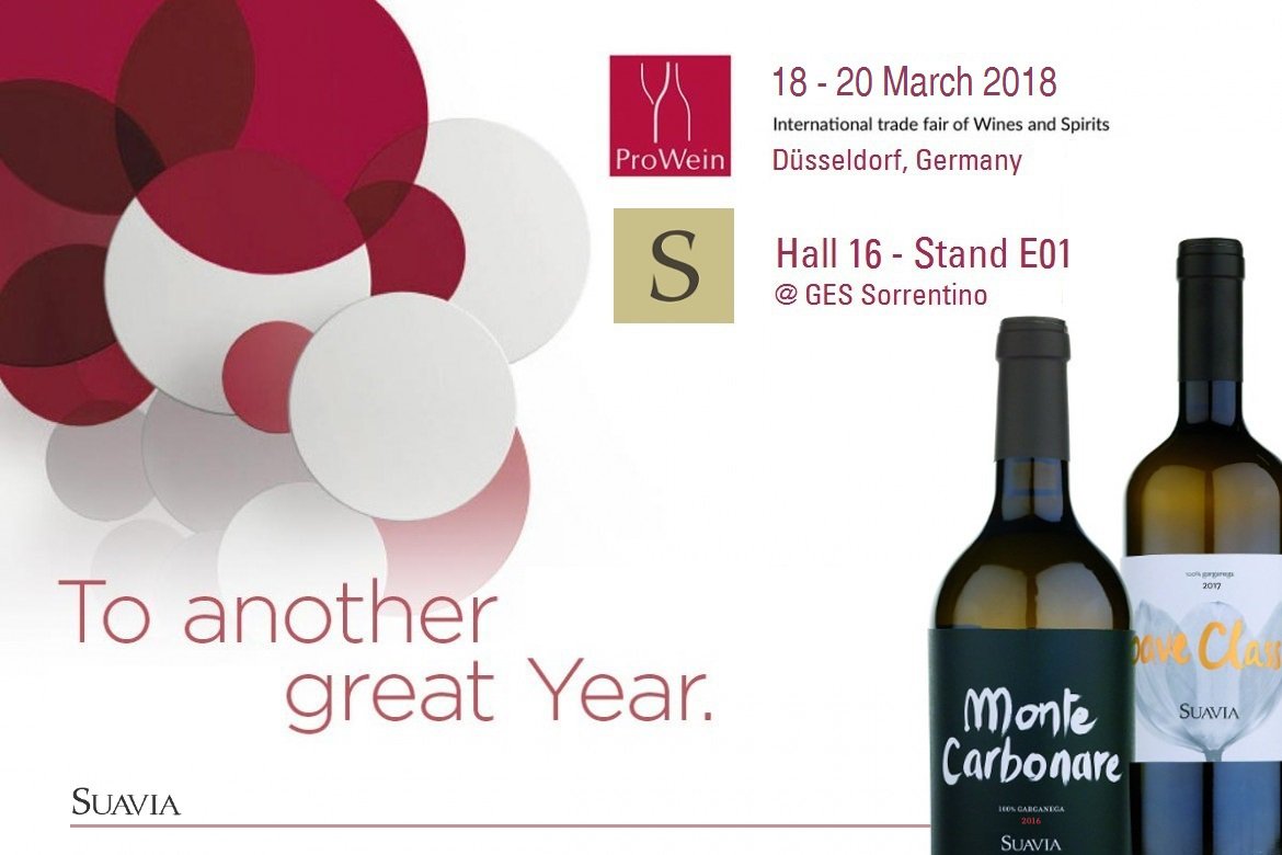 #ProWein2018 is around the corner. Come and see us at our stand to taste the new vintages of our wines! #Suavia: Hall 16, Stand E01 @ GES Sorrentino
<a href="/ProWein/">ProWein</a>