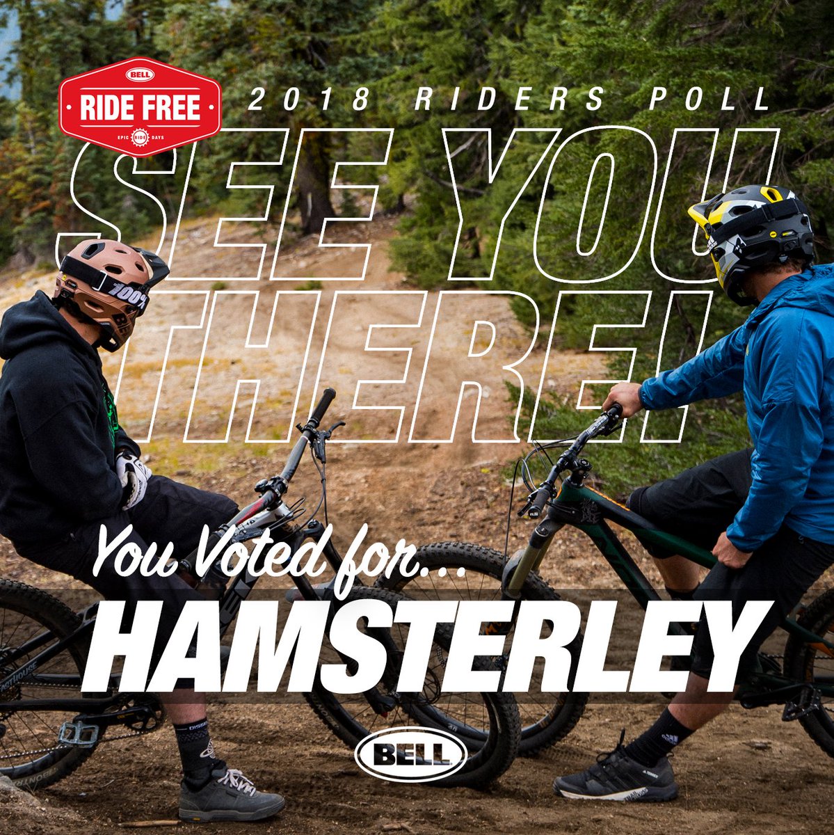 We gave you the vote and it's been decided. We'll be heading BACK TO HAMSTERLEY this summer! In the end Hammers was the clear victor, so prepare for a day filled  with free uplifts, goodie bags and shredding! #BellRideFree