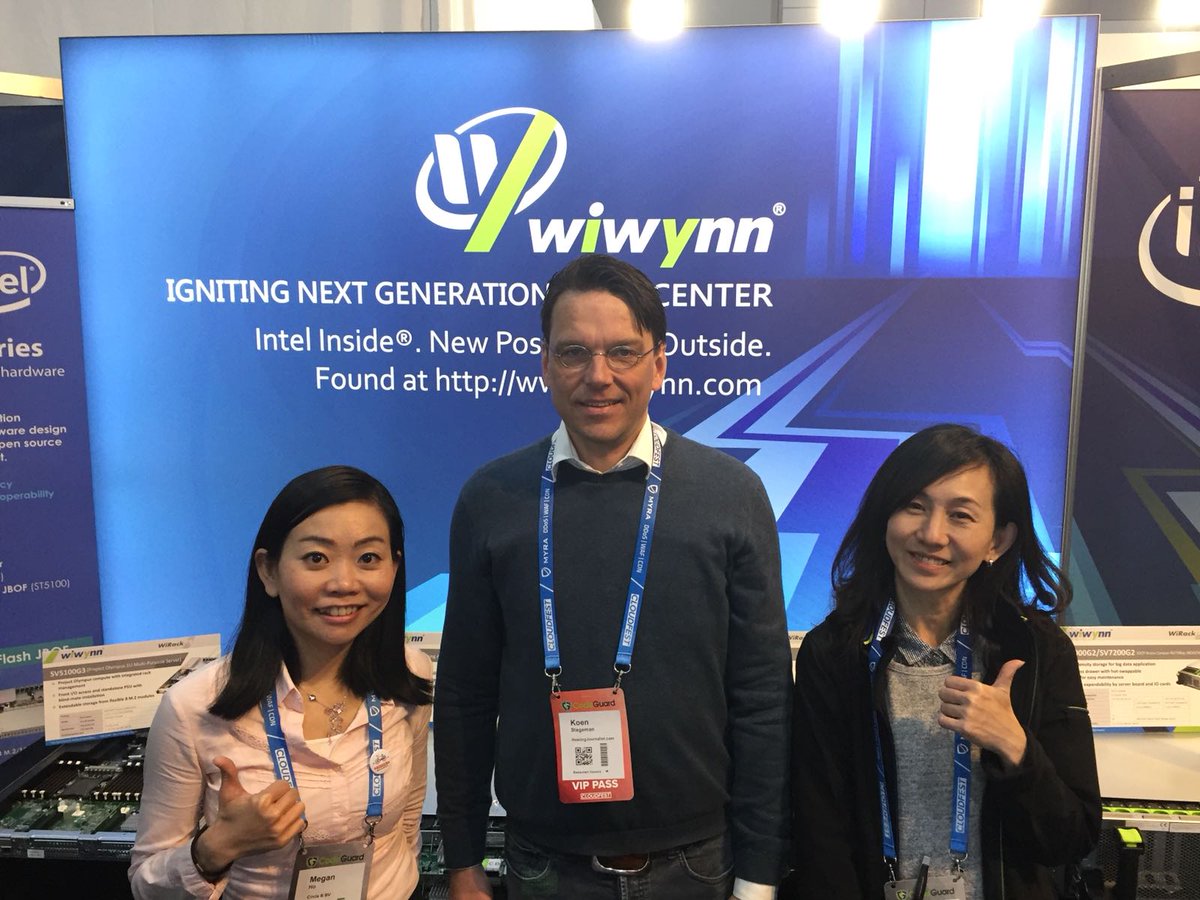 HostingJournal's tweet photo. Koen Stegeman, Hosting Journalist'https://t.co/8wKQ6ecgMu Editor-in-Chief, with Wiwynn and @CircleB_eu at their @CloudFest booth at #CloudFest2018 in #Rust, Germany. #CloudFest https://t.co/RsT5TxFJdy