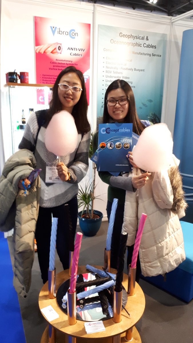 More Candy Floss lovers visiting the stand! #Oi2018 <a href="/OceanologyIntl/">Oceanology International</a>