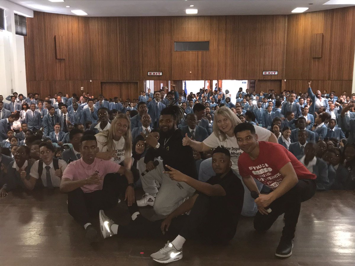YRsquadSA's tweet photo. Day 1: @YRsquadSA x @WarrenInspire
Thank you to @Bushradio, Zonnebloem High School, Gardens Commercial High School and @Yuzriq for the great day
#youthredemption #kickgamegrind #warreninspireryan #MrMeyer #motivationalspeakers #international #southafrica #capetown #London https://t.co/yxZG71lXlU