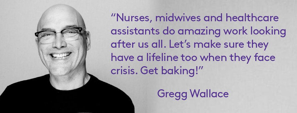 CavellCharity's tweet photo. Gregg Wallace has given us his recipe so you can become a top baker! GET BAKING this International Nurses' Day &amp; support a nurse in crisis. Get your free #CaringThroughCrisis cake sale pack today -> https://t.co/y5rV6QMwhE #Nurses #NHS 🍰 https://t.co/H5BbrNv58N