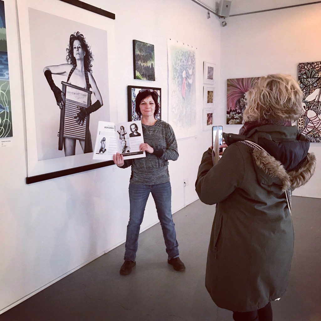OpenStudio_CC's tweet photo. Sudbury Women in Art exhibit &amp; book sale at Cambrian’s Open Studio closes this Saturday. We’re open today until Sat 12-3 pm or by appt. 93 Cedar St. Suite 303. Books are $25 cash only. Seen here: Rachelle Bergeron, fab Sudbury photographer and artist. #InternationalWomensDay https://t.co/Nn0F4wmLJn