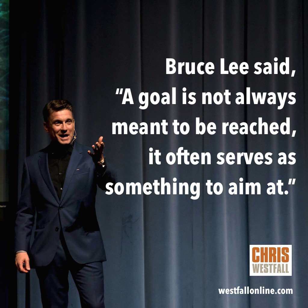 westfallonline's tweet photo. "A goal is not always something to be reached. It often serves as something to aim at." -Bruce Lee #quote https://t.co/4uuf5S5lk2