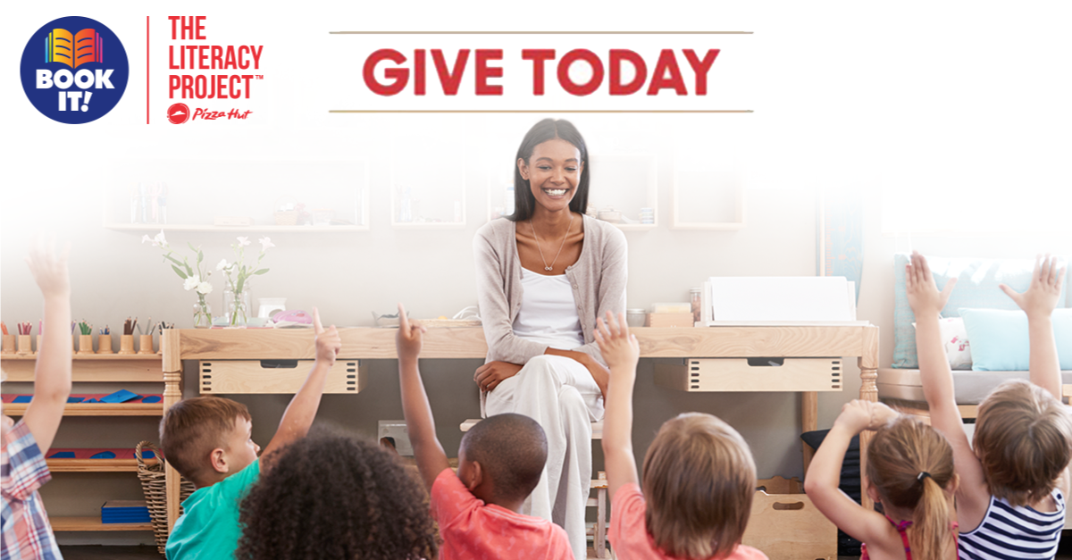pizzahut's tweet photo. Weโre partnering with @FirstBook to help children reach their full potential through literacy. Learn more: https://t.co/88YucZypE7
#HelpStartANewChapter https://t.co/3IS6mQiXI1