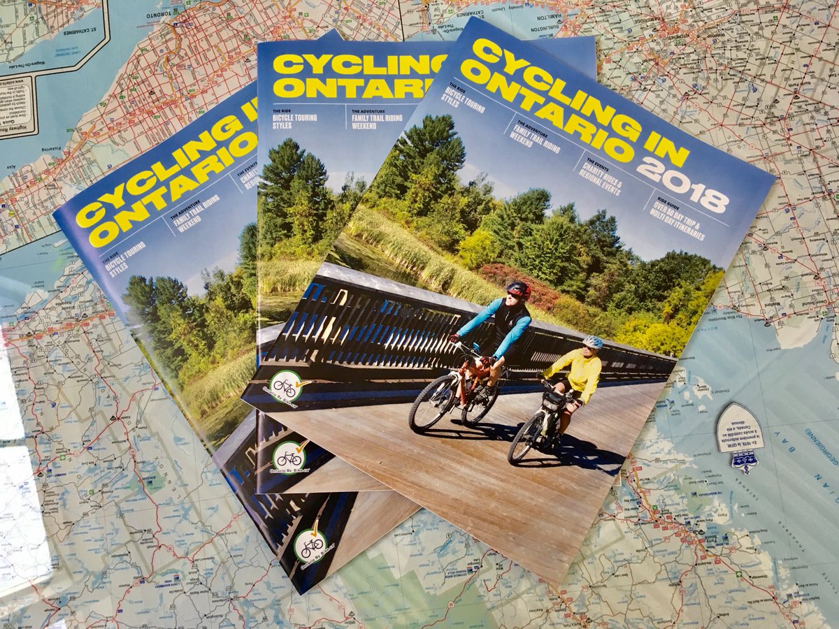 If you don't have the NEW 2018 Cycling In Ontario guide, visit your <a href="/OntarioTravel/">Destination Ontario</a> Information Centre and get your hands on one today! #DiscoverON <a href="/OntarioByBike/">Ontario By Bike</a>