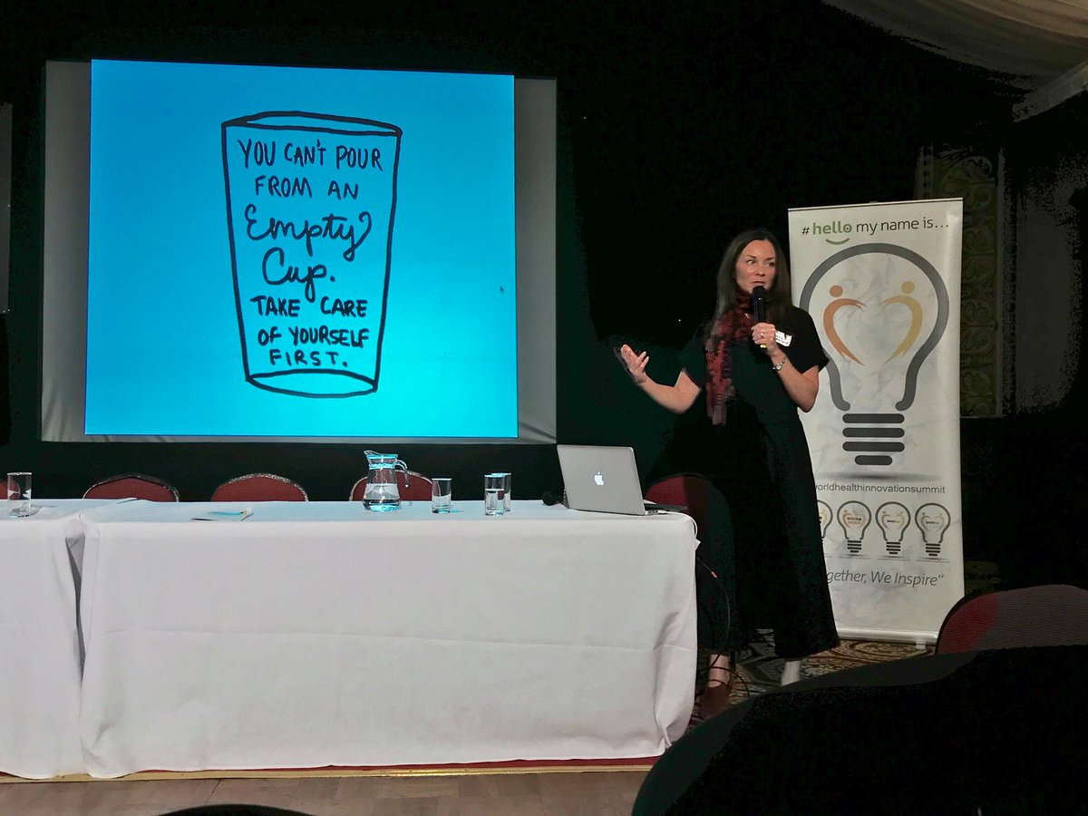 You can’t pour from an empty cup 

Kindness to yourself as well as others

#WHISFC18 #selfcare #Resilience #abcd