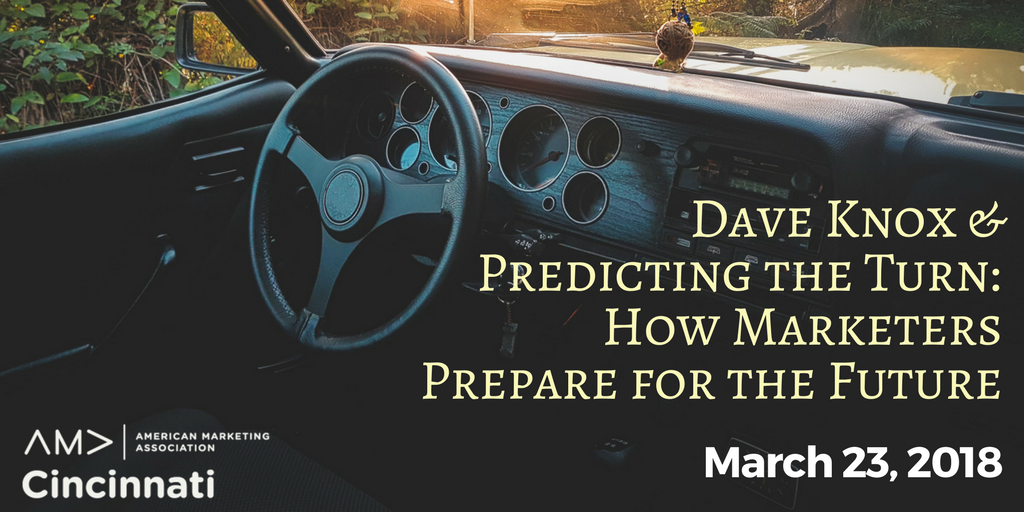 amymersch's tweet photo. “Underestimating a disruptor is possibly the most dangerous behavior in business.” @daveknox in Predicting the Turn

Experience the power of disruption in your brand at @AMACincinnati's March 23rd Signature Speaker Series. https://t.co/srKUt1a2Zd https://t.co/6rHx2v4uef