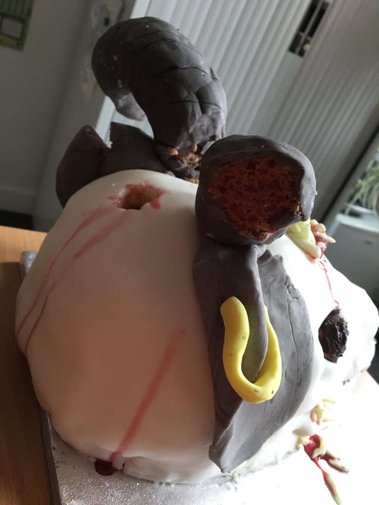 WenWapenaar's tweet photo. @NottinghamVets This afternoon will be superproductive in the Gateway building...on a Dolly sugar rush...how looks can deceive (but still be impressive in a weird way), the taste of Dolly is delicious #importantmessageintheretoo #SBCakeOff #TeamSheep https://t.co/17MEkZYMbC