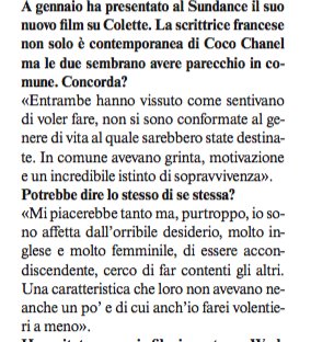 Parola di #Kerira #Knightley su #VanityFair
