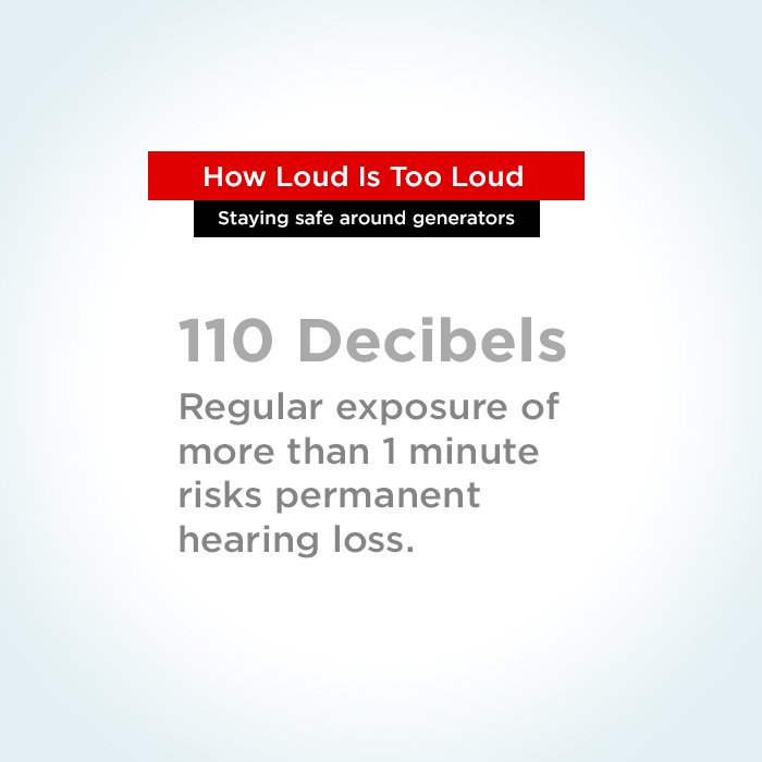 hmnsocial's tweet photo. Know which noises can cause damage. 
110 Decibels: Exposure of more than 1 minute risks permanent hearing loss.
100 Decibels: No more than 15 minutes of exposure.
85 Decibels: Exposure to any noise at or above 85 decibels can cause gradual hearing loss. #howloudistooloud #noise https://t.co/Y2cb5vGBav