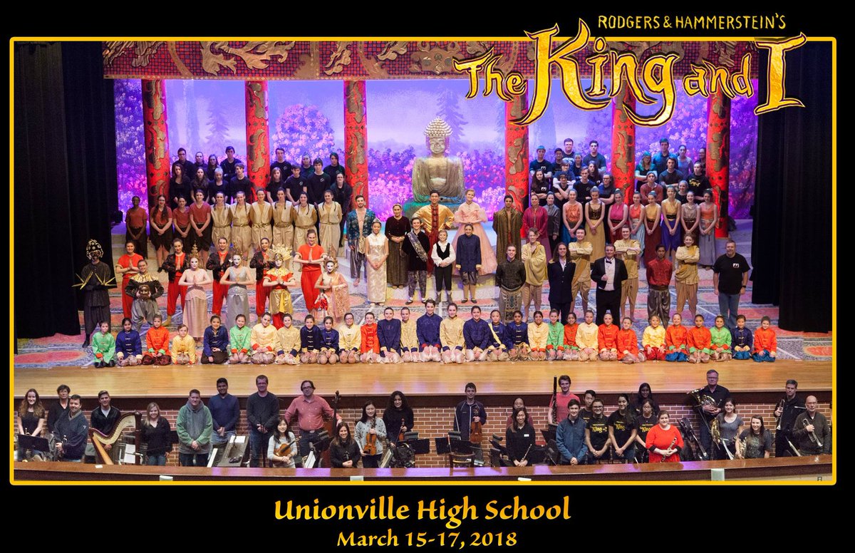 shawndutkiewicz's tweet photo. The UHS production of "The King and I" looks amazing! There are over 120 students participating in this production!
Come out to see the show on March 15, 16, and 17 at 7:00 pm!
Tickets at https://t.co/abI4VCuvCf
#CatchTheSpirit #UHSMindset @MrConleyUHS https://t.co/7FiLt1ZiK9