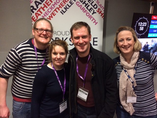 BBCLeeds's tweet photo. Really nice to have @Common_Chorus in to talk about their play #IfISayJump on from the @carriageworks_ from tonight til saturday @gayleoninterweb https://t.co/X278LAqHvS