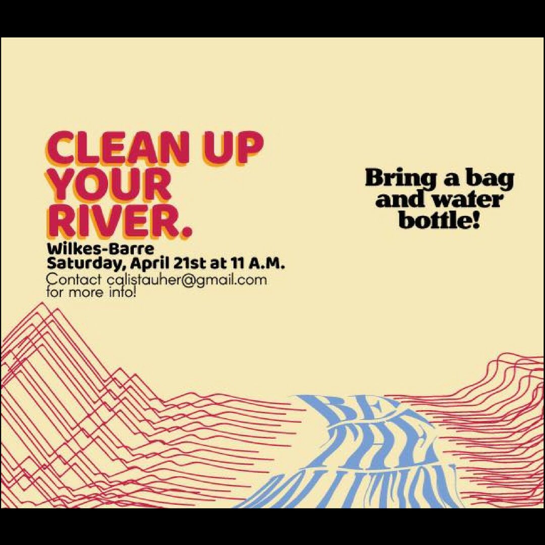 RiverFrontParks's tweet photo. Do something good this Earth Day and help us clean up the River Commons! Bring your own water, gloves, trash bag, and let’s clean up the river!
#SusquehannaRiver #riverfrontparkscommittee #riverfrontparks #rivercommon #downtownwilkesbarre #WilkesBarre #hereinLC #DiscoverNEPA https://t.co/z5b68YtqHq