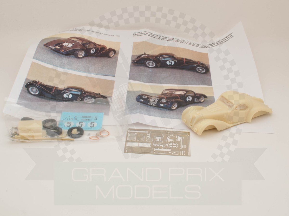 Talbot T150 SS #5 1938 24H Du Mans – GCAM 1/43, Monté, Très Rare, Vitrine