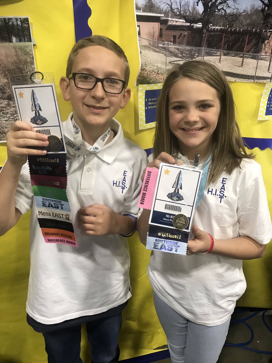 KenenaAPelfrey's tweet photo. Proud of HIS EAST students. First year to present and we have two "Difference Maker" awards, and we are a Suited for Success finalist. #EASTcon18 https://t.co/gvPBncQslL