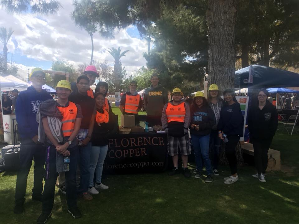 Florenceusd's tweet image. Students from @FHSGOPHERS attended #MiningDay at the State Capital today. Thank you, @FlorenceCopper, for supporting our students with the travel expenses!
