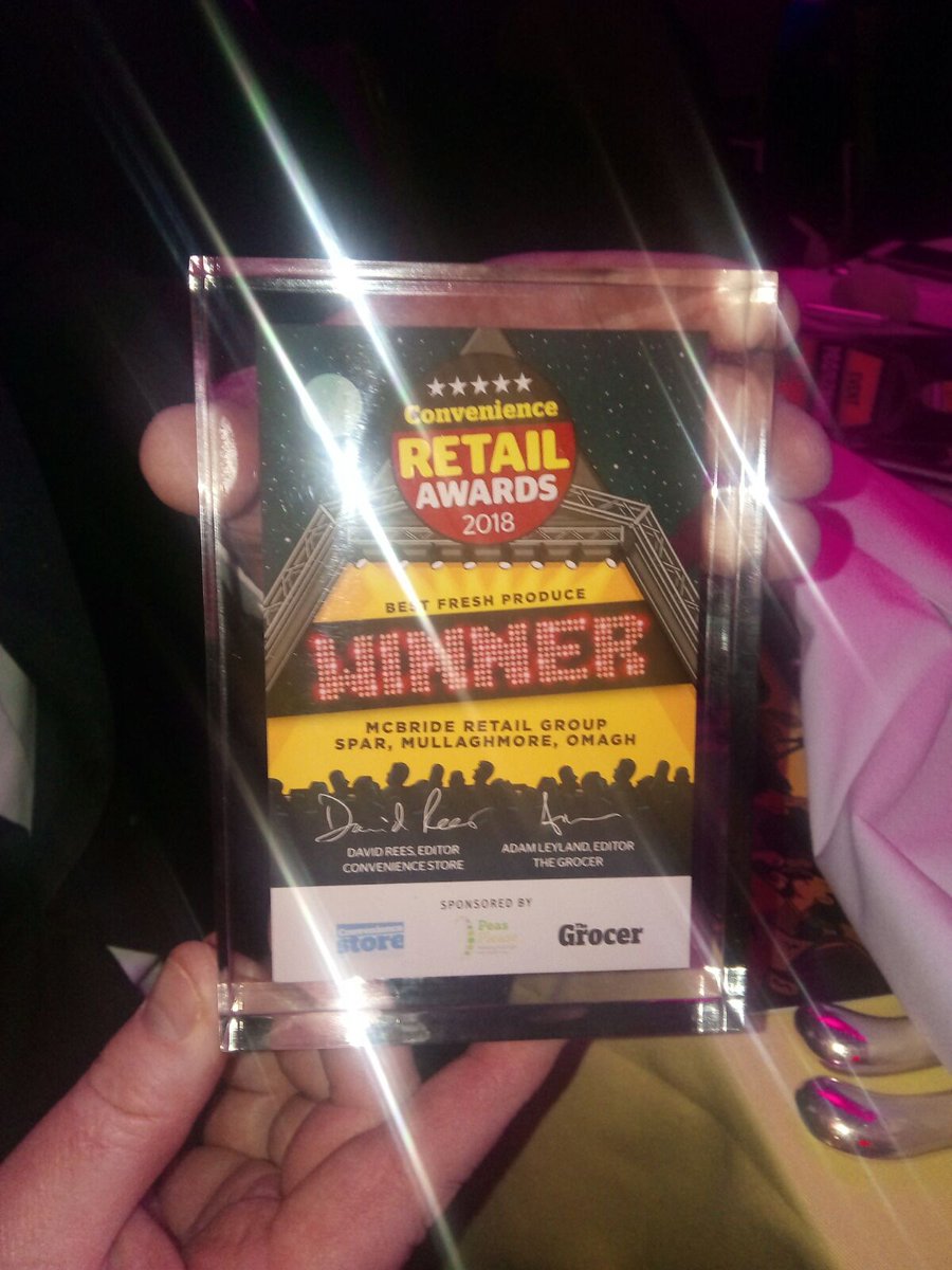 PROUD TO ANNOUNCE we are Produce Retailer of The Year 2018! @CStoreMagazine #CRAwards 🍐🍑🍒🥕🍄