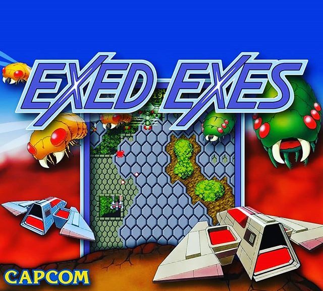 Exed Exes (1985 Arcade By Capcom) is a vertically oriented
