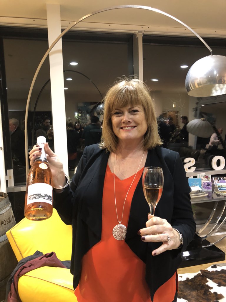 Lovely evening <a href="/Posh_Nosh/">Posh Nosh</a> with 10 course tasting menu and delicious wines from <a href="/pebblebedwines/">Pebblebed</a> (raising a toast to the late Geoff BOWEN)