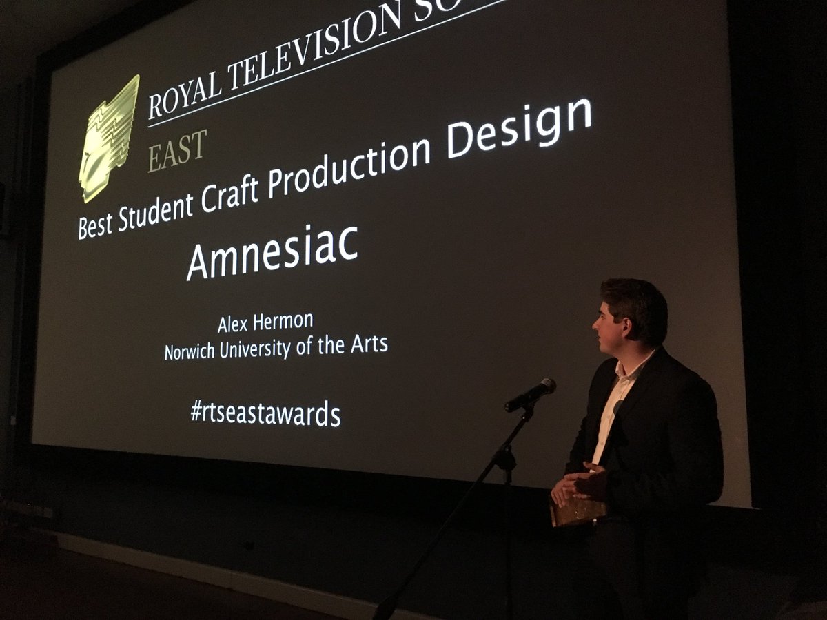 And best student craft production design from <a href="/NUAfilm/">NUA Film</a> congrats! #wearenua #rtsawardseast