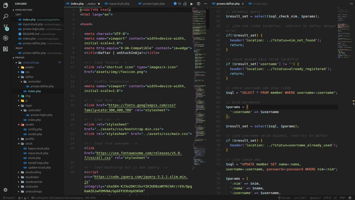 _herocodemuslim's tweet image. Bismillah.
Day 2 : New terms everyday, Anonymous Function, Callback Function, PHP with ajax. Hope that I could implement it soon. Yosh.
#100DaysOfCode #PHP #HeroCode