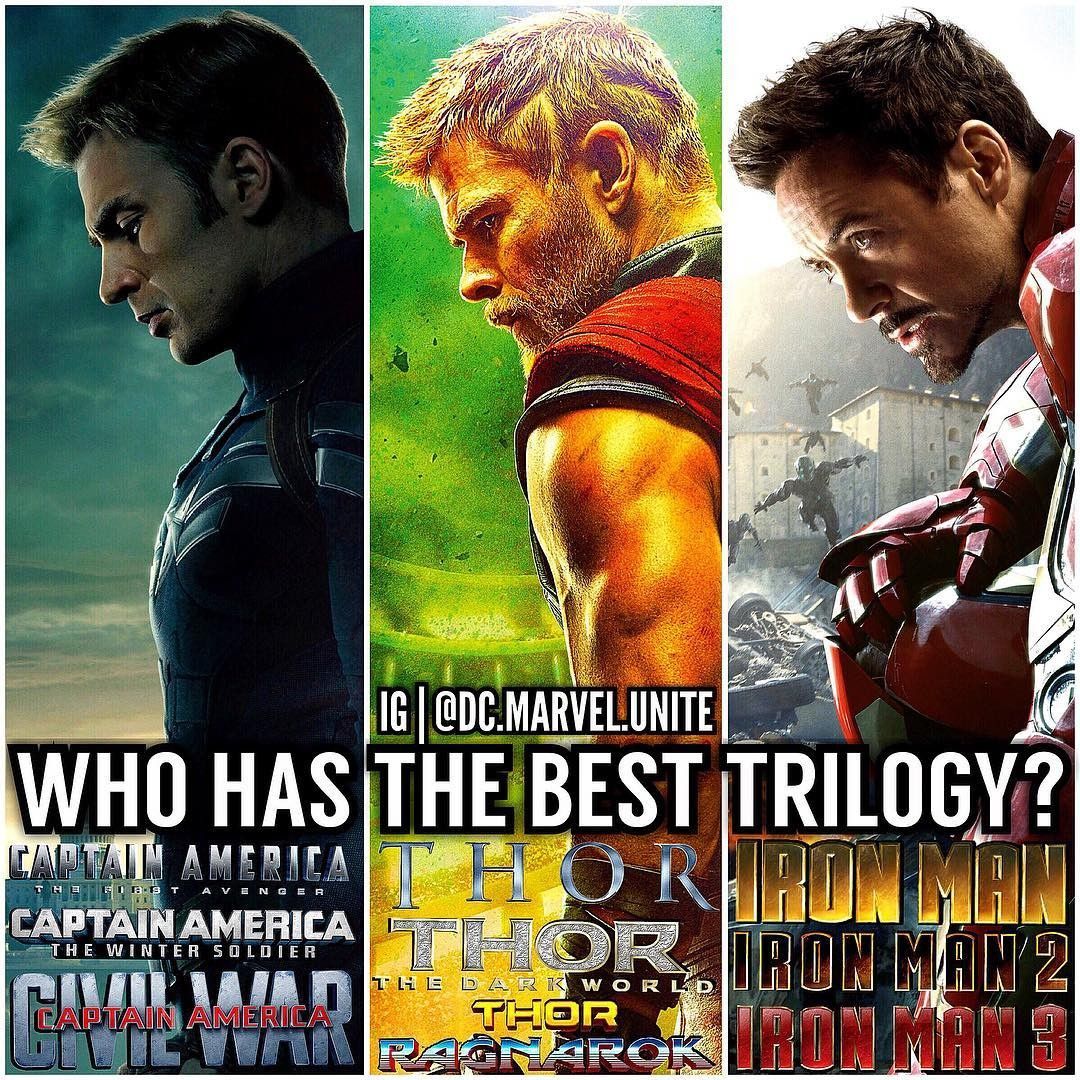 Marvel Vs Dc On Twitter Who Has The Best Trilogy Ironman Thor Captainamerica Avengersinfinitywar Https T Co Brovajpdgk Twitter