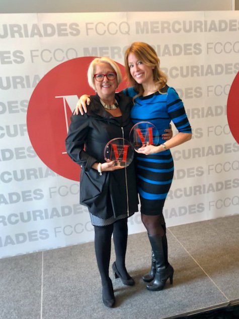 RuthRVachon's tweet image. Belle brochette de finalistes #mercuriades de la @FCCQ ! Fière de faire partie de ces gens formidables, surtout dans ma catégorie: Leadership Femme d'exception aux côtés d'Isabelle Huot @Kilo_Solution ,  @daniele_henkel et Sylvie Vachon, du Port de Montréal. Félicitations! 🎉