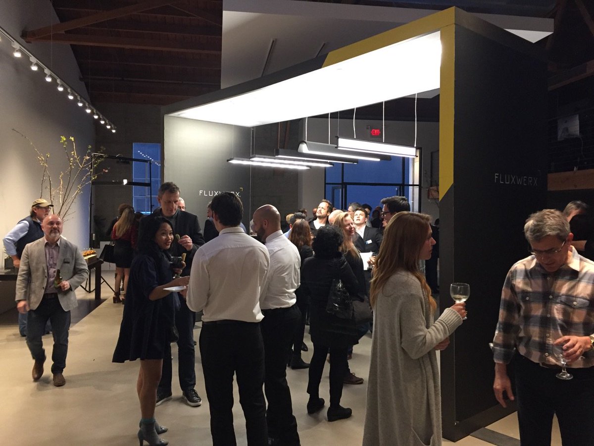 fluxwerx's tweet photo. A big shout-out to Prudential Lighting Products for co-hosting our new Loop luminaire family launch event at Helms Design Center Studio in Culver City, CA! #lightingdesign #fluxwerx #plpsocal #LoopLaunch #RadialAnidolicOptics #thepursuitcontinues https://t.co/WjWCaJKnhi https://t.co/IBaBjmTWP8