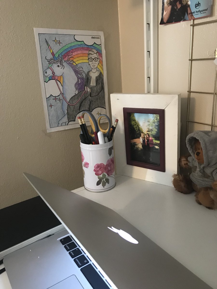 kelleranner's tweet photo. In honor of Notorious #RBGโs birthday, hereโs the part of my desk where she always looks down on me with her wit, wisdom & no-BSness
Yes, I colored that. Also featured: data #bossbetch @jennifer_stoudt https://t.co/1QFctQHxDJ