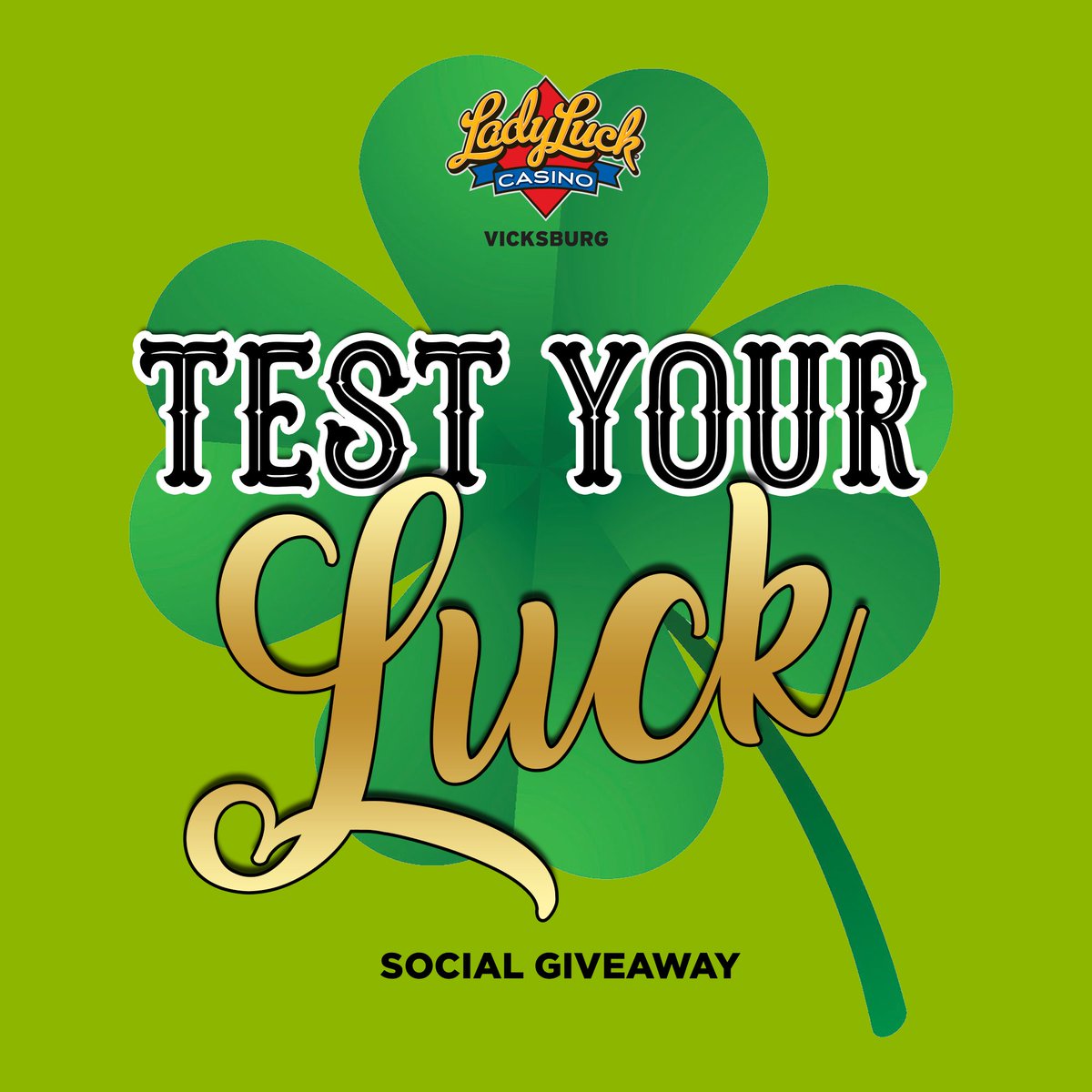 Head over to our Facebook page to participate in the Test your Luck social giveaway! We have 5 winners who will be walking away with $50 in FanPlay! #SocialGiveaway #Luck #StPatrickDay #Winning #LadyLuck #Casino