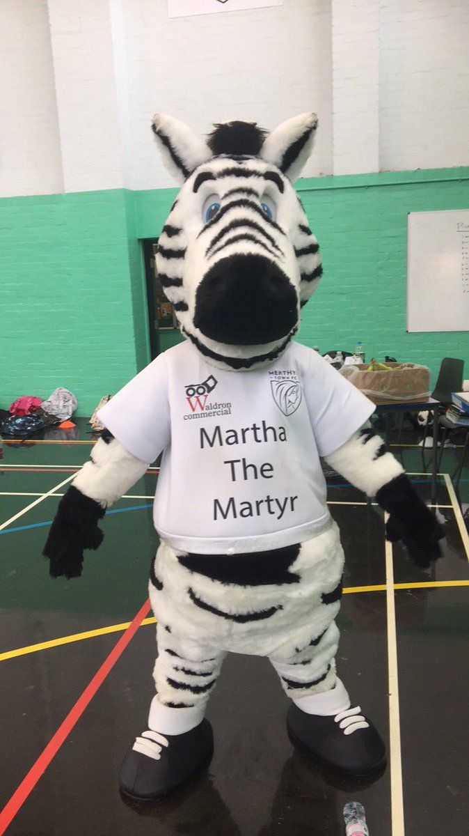 TransitionTourn's tweet photo. Another big thanks to everyone at @MerthyrTownFC for all their help with equipment, donation of prizes and lending us Martha the Martyr for the day ⚽️🦓⚽️  @MTFC_Community https://t.co/YfhUNq2zUi
