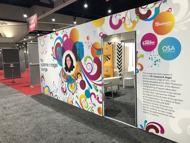 OpticaWorldwide's tweet photo. Stop by the Suzanne R. Nagel Lounge on the #OFC floor (Booth 6444) for informational programs designed to help your job search &amp; get professional head shots taken. https://t.co/AddpPcDwz2