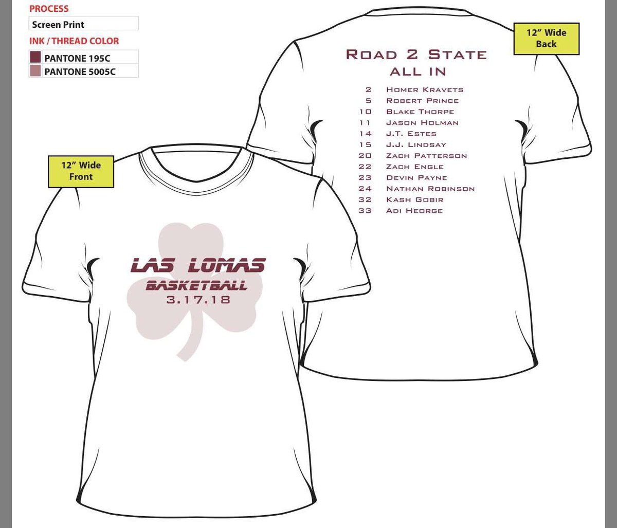 laslomas6thman's tweet photo. Grab a new Road 2 State shirt for 10$ Saturday at the game in Santa Clara! It’s first come first serve so get there early! https://t.co/IIOWykB0nr
